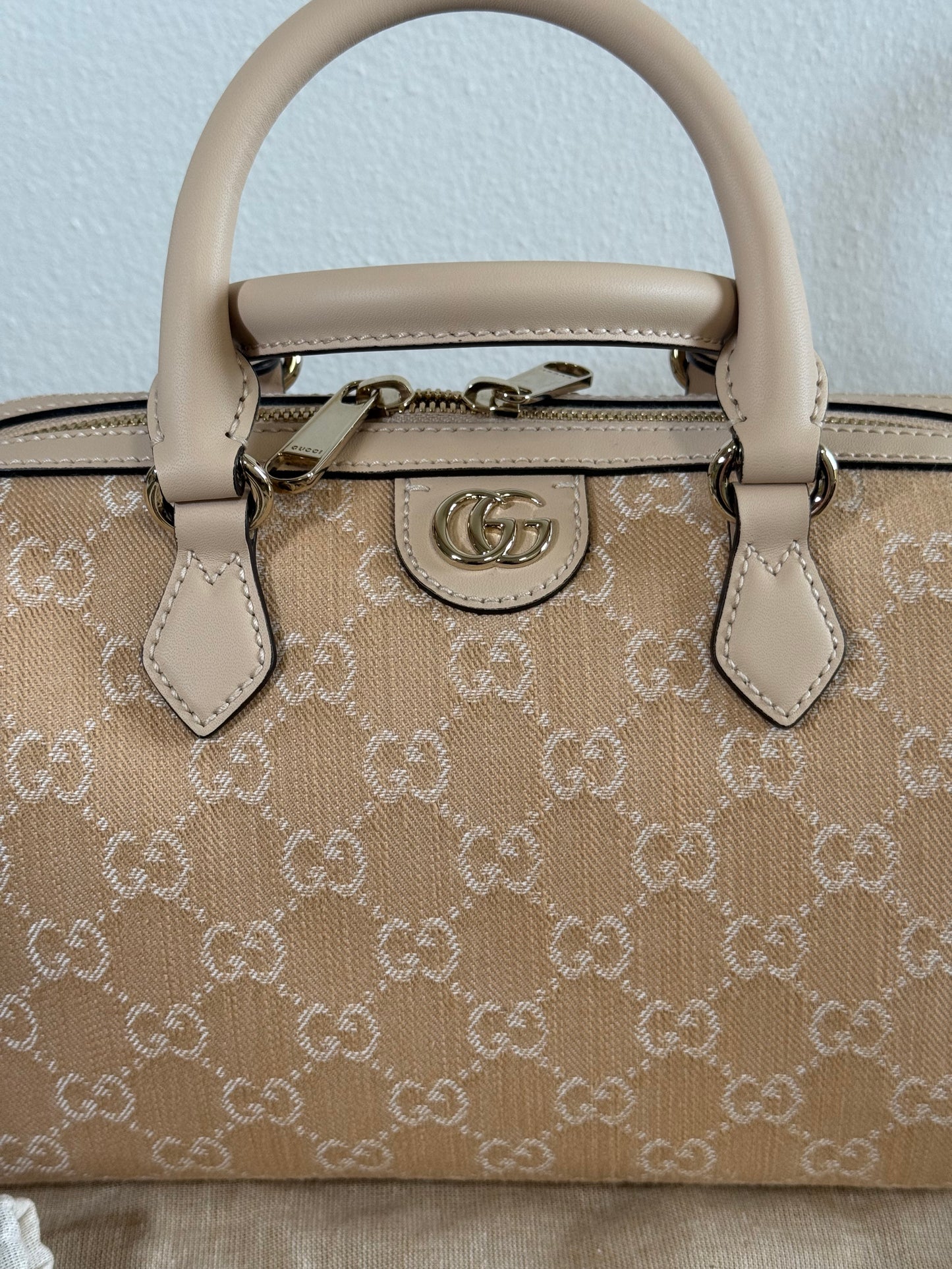 GUCCI BOSTON BAG IN BEIGE
