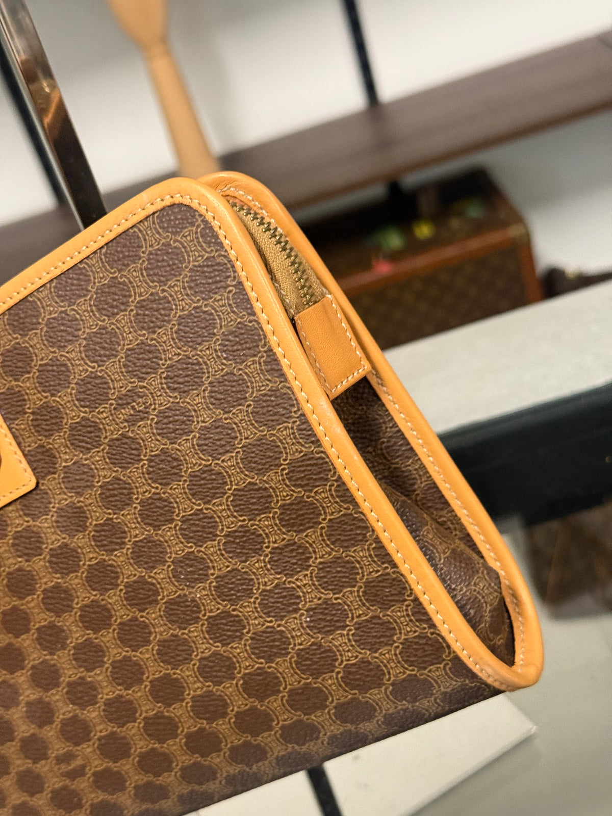Celine Macadam Pattern Clutch Bag