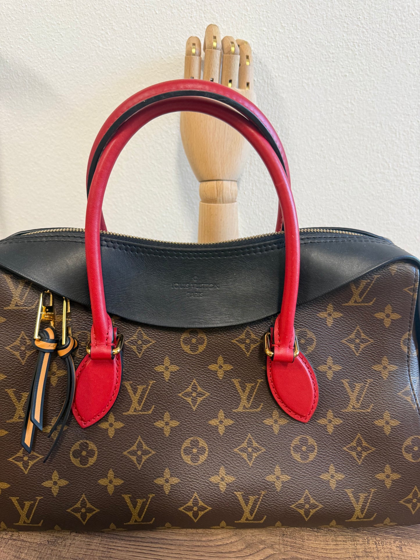 Louis Vuitton Tuileries NM Monogram Canvas and Tricolor Leather Bag