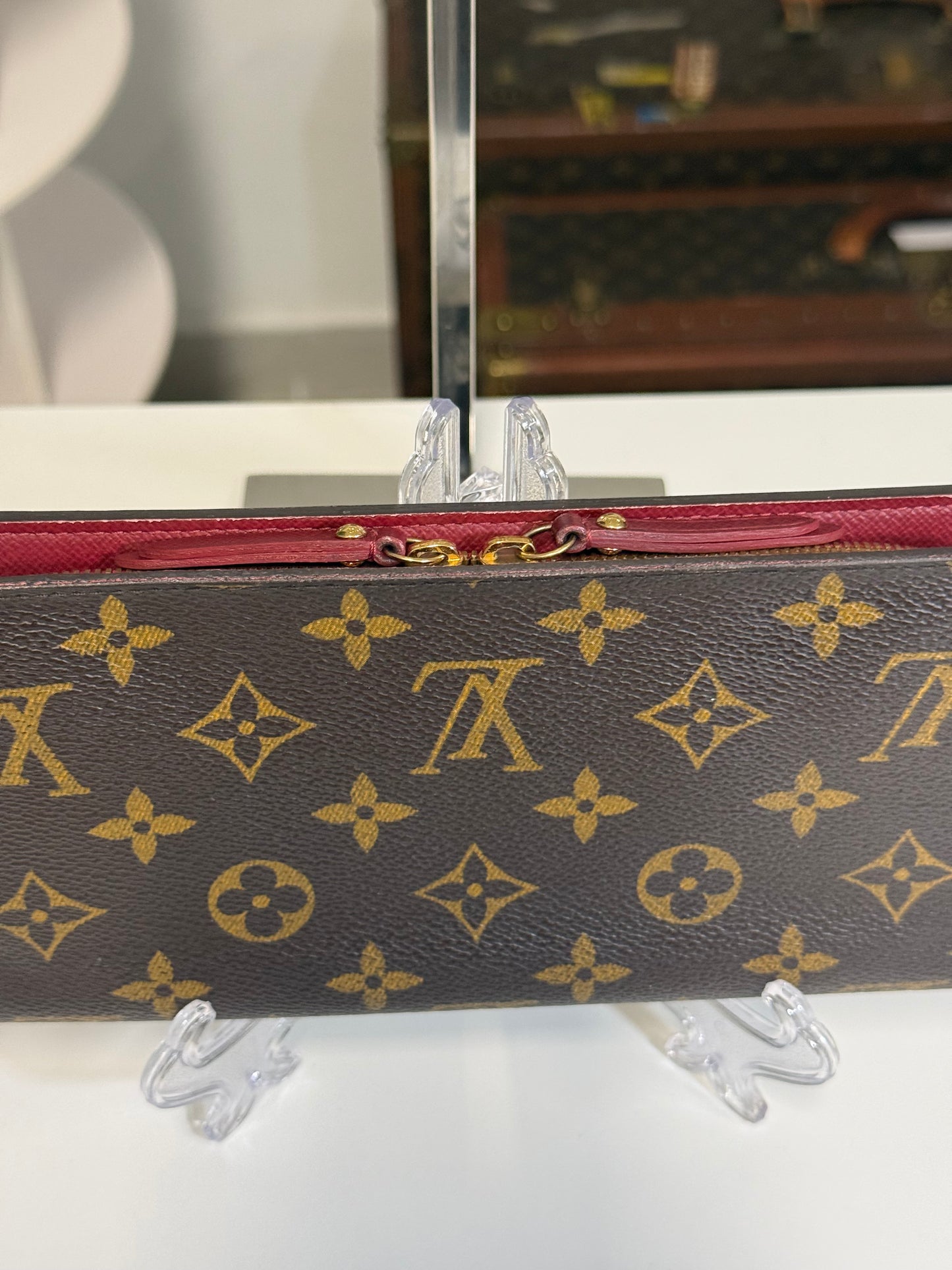 LOUIS VUITTON INSOLITE WALLET RED INTERIOR MONOGRAM CANVAS