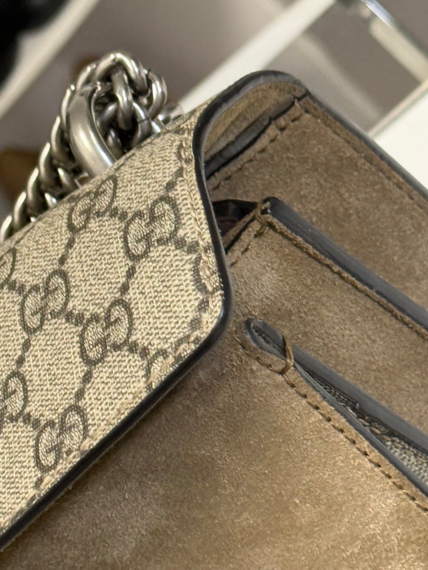 Gucci Dionysus Small GG Supreme Shoulder Bag
