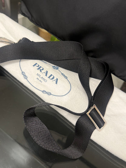 Prada Black Nylon Large Two-Way Handbag and Shoulder Bag