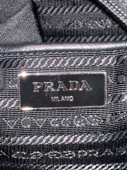 Prada Black Nylon Large Two-Way Handbag and Shoulder Bag