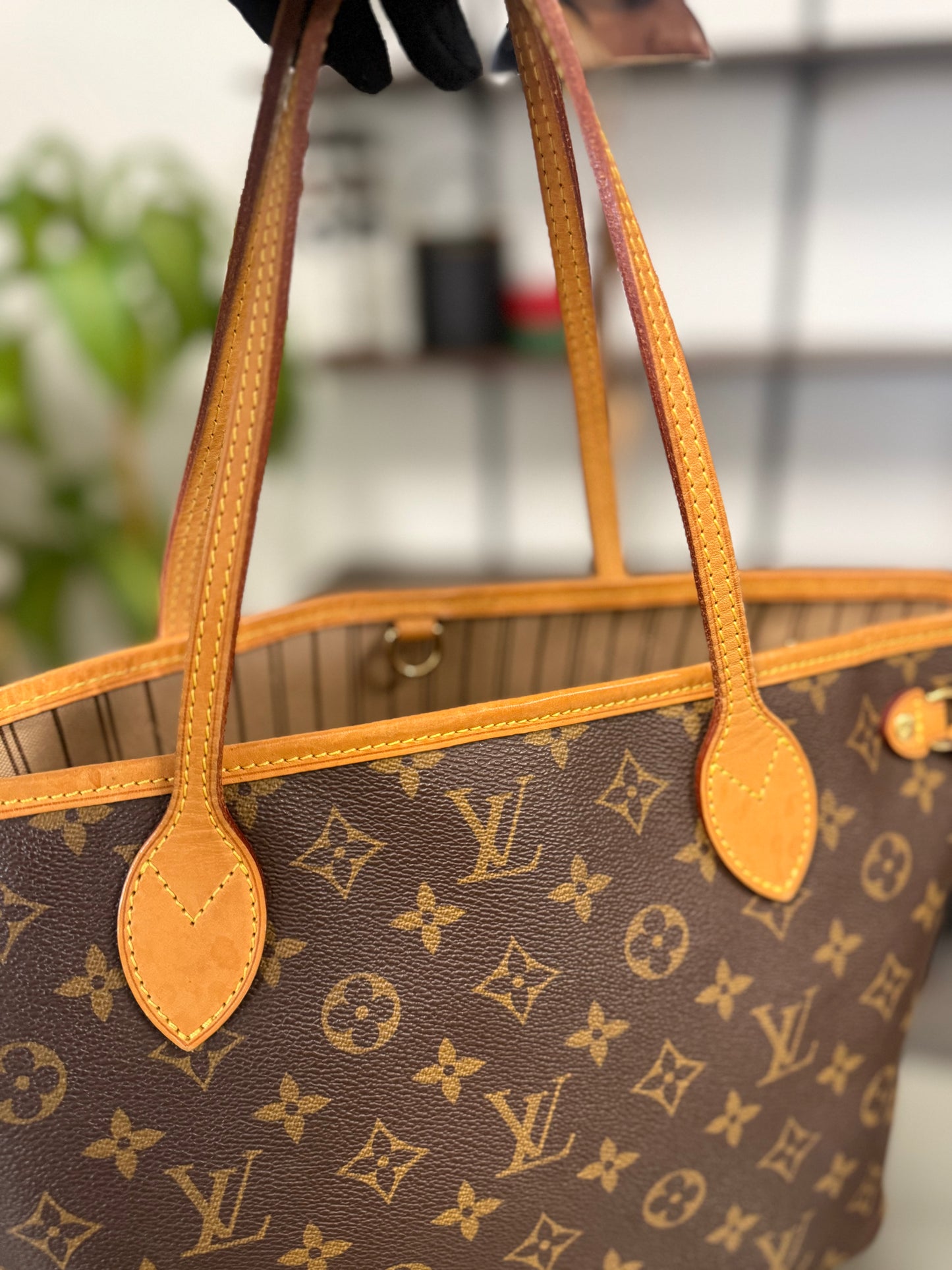 LOUIS VUITTON Monogram Neverfull PM in Monogram