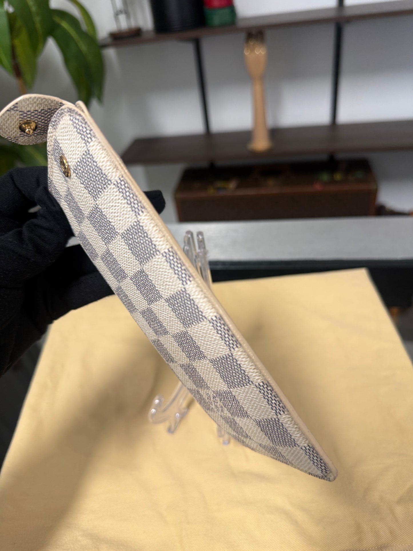 Louis Vuitton Étui Lunettes MM Damier Azur Sunglasses and Eyeglasses Case N60025
