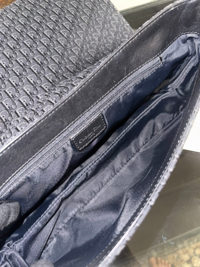 Christian Dior Street Chic Trotter Shoulder Bag in Black