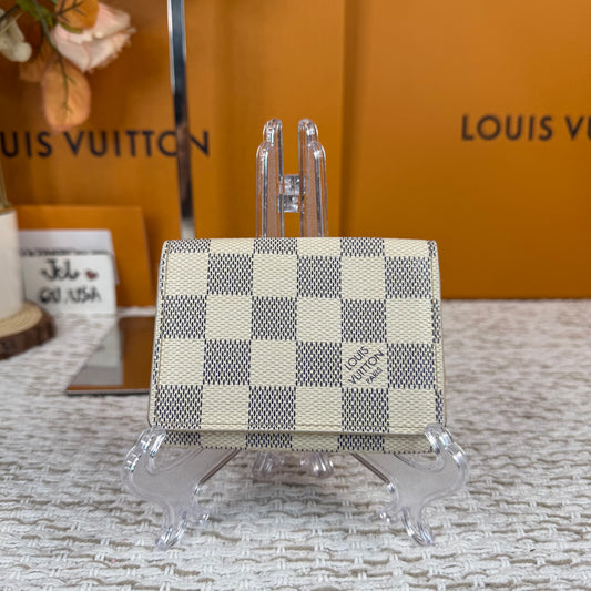 LOUIS VUITTON CARD HOLDER, BUSINESS CARD HOLDER IN DAMIER AZUR