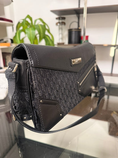 Christian Dior Street Chic Trotter Shoulder Bag in Black