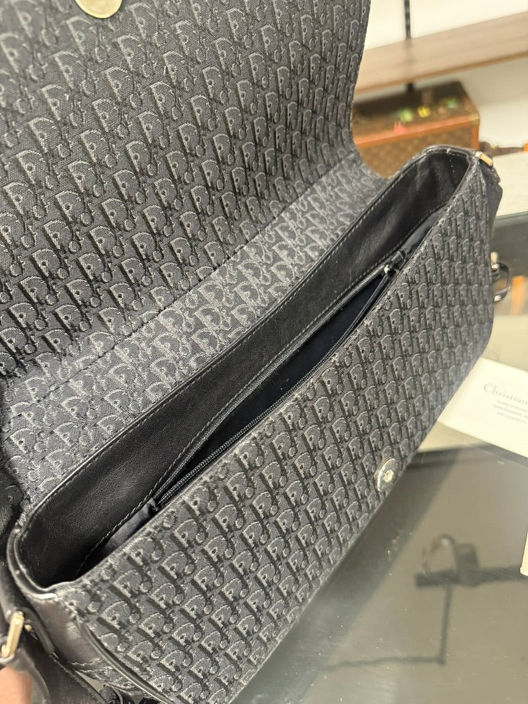 Christian Dior Street Chic Trotter Shoulder Bag in Black