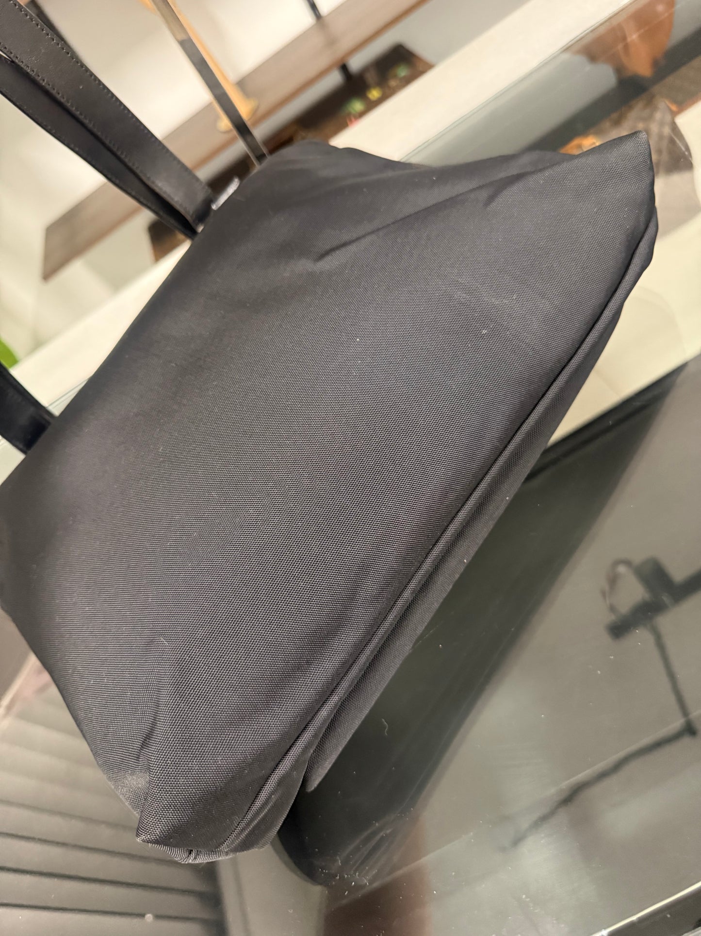 Gucci Black Nylon and Leather Shoulder Bag