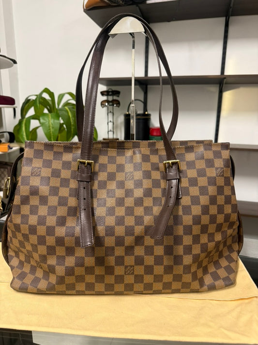 Louis Vuitton Chelsea Large Tote in Damier Ebene Canvas N51119