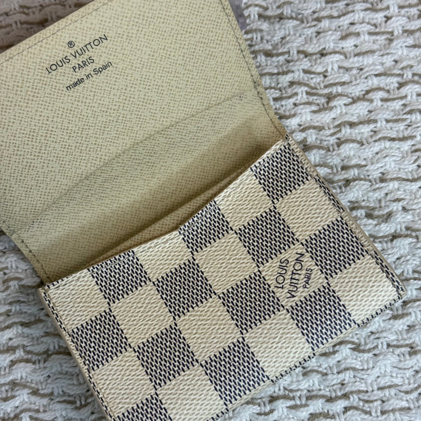 LOUIS VUITTON CARD HOLDER, BUSINESS CARD HOLDER IN DAMIER AZUR