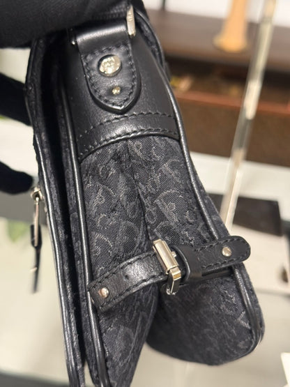 Christian Dior Street Chic Trotter Shoulder Bag in Black