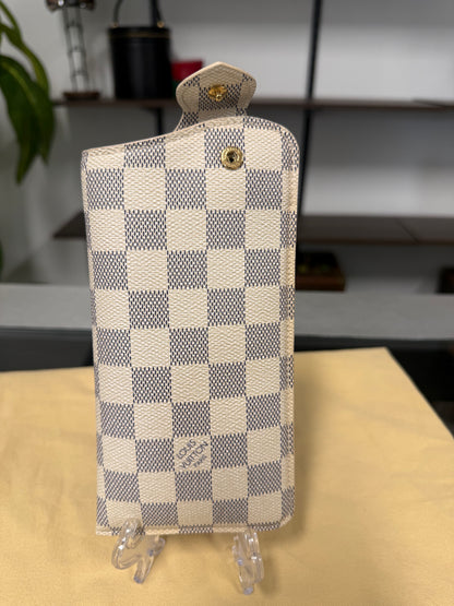 Louis Vuitton Étui Lunettes MM Damier Azur Sunglasses and Eyeglasses Case N60025