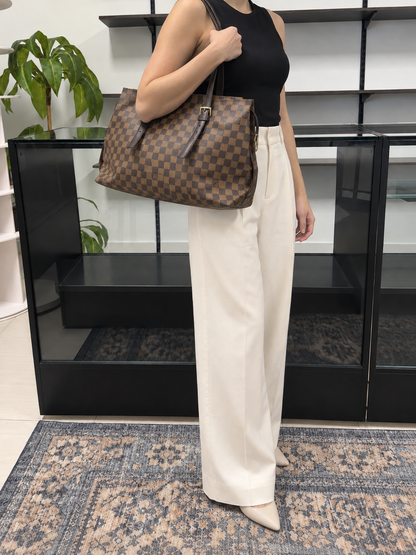 Louis Vuitton Chelsea Large Tote in Damier Ebene Canvas N51119