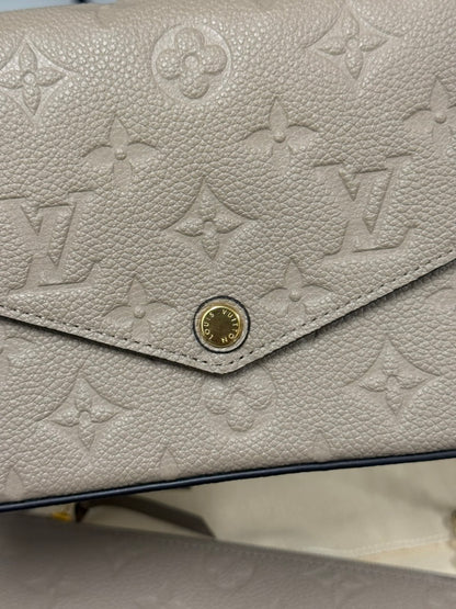Louis Vuitton Pochette Félicie Monogram Empreinte Tourterelle Empreinte