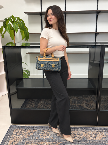 Rare 2005 Neo Speedy in Blue Monogram Denim M95019