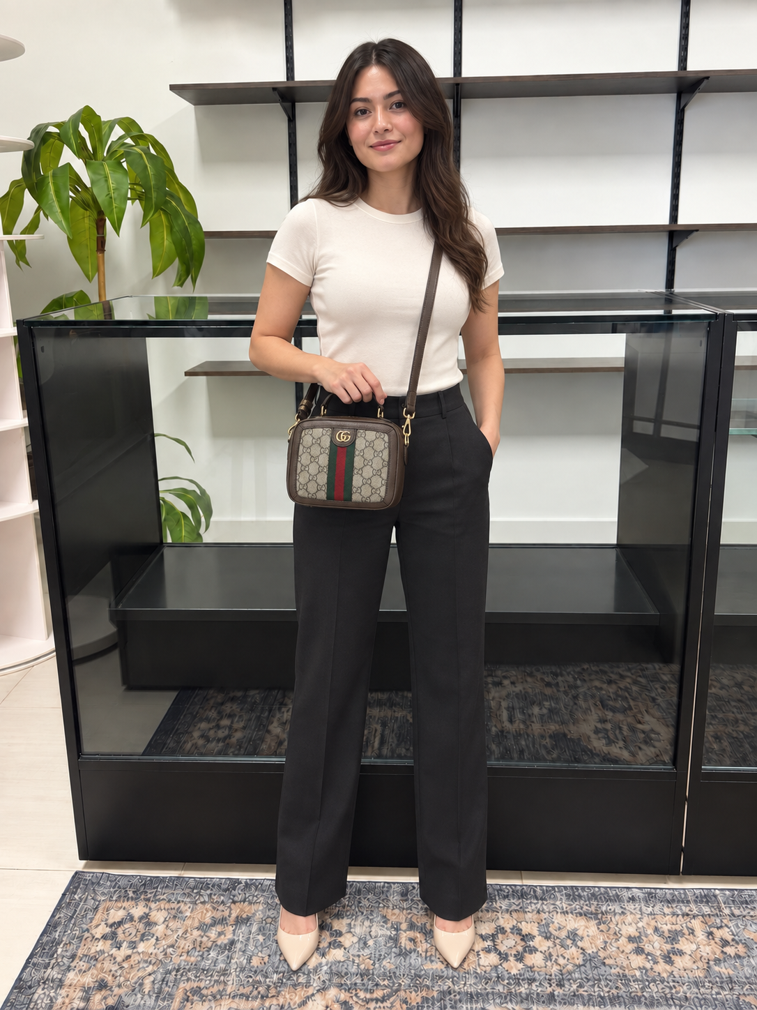 GG Ophidia GG Top Handle Handbag