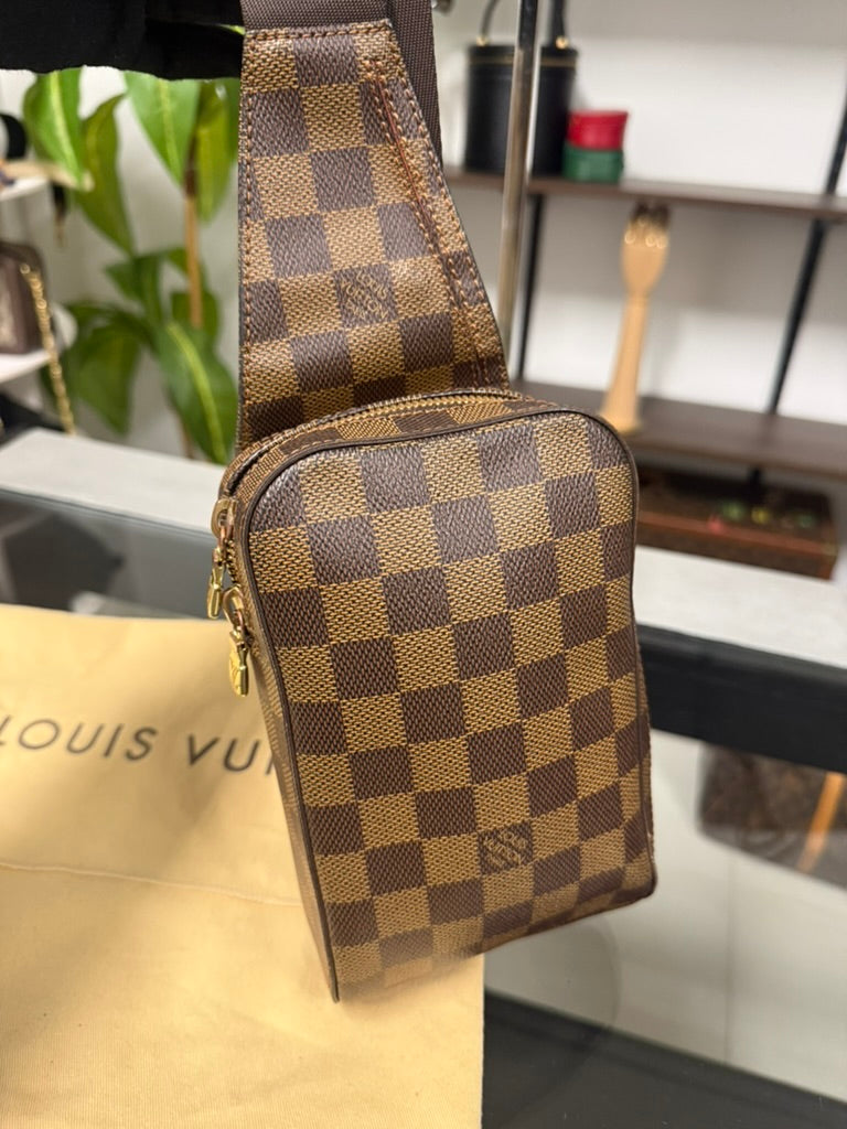 Louis Vuitton Géronimos Damier Ebene Canvas Belt Bag Crossbody N51994