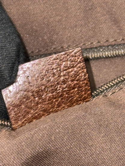 Gucci Beige and Ebony Signature GG Canvas Tote Bag