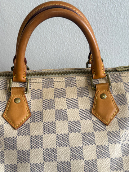 Louis Vuitton Speedy Bandoulière 30 in Damier Azur N41373