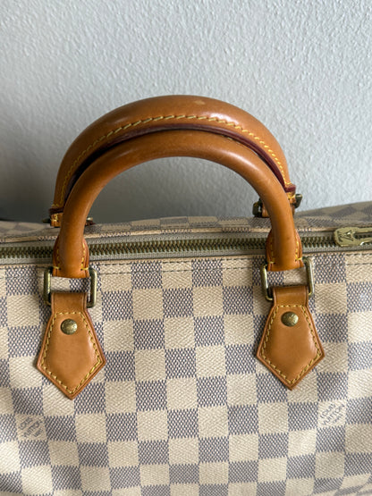Louis Vuitton Speedy Bandoulière 30 in Damier Azur N41373