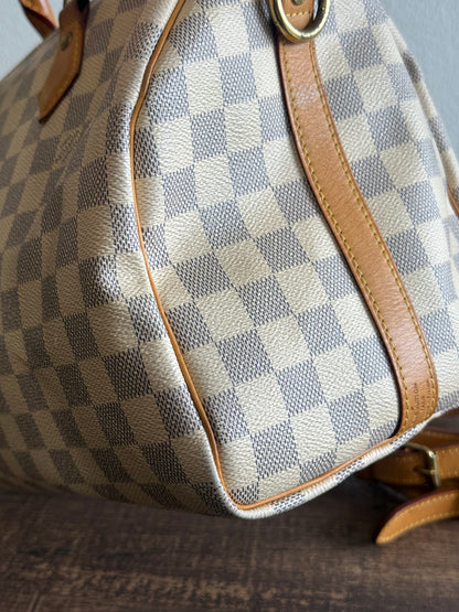 Louis Vuitton Speedy Bandoulière 30 in Damier Azur N41373