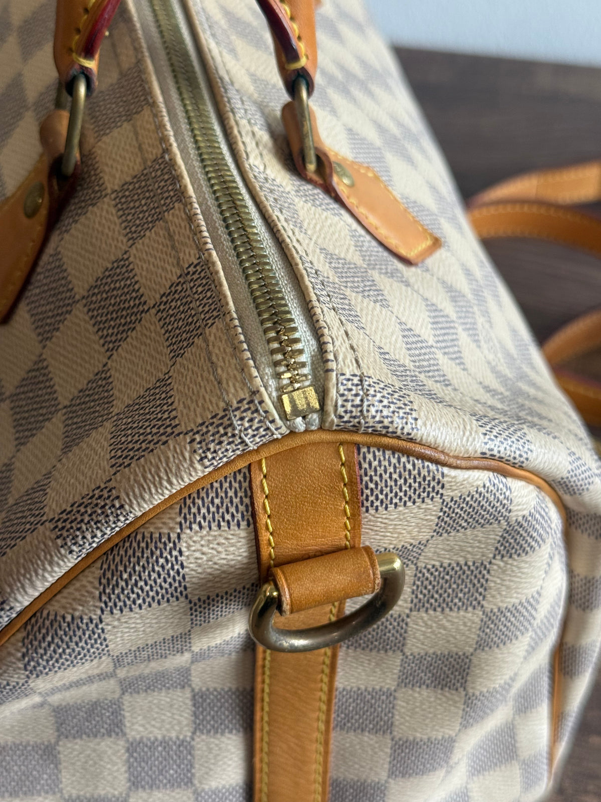 Louis Vuitton Speedy Bandoulière 30 in Damier Azur N41373