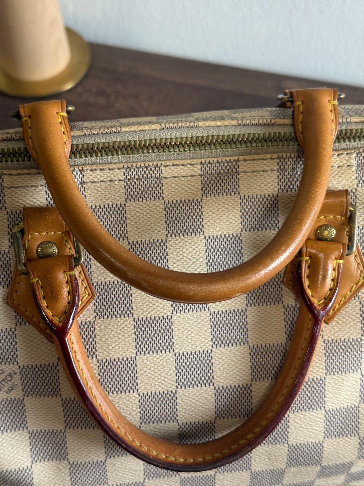 Louis Vuitton Speedy Bandoulière 30 in Damier Azur N41373
