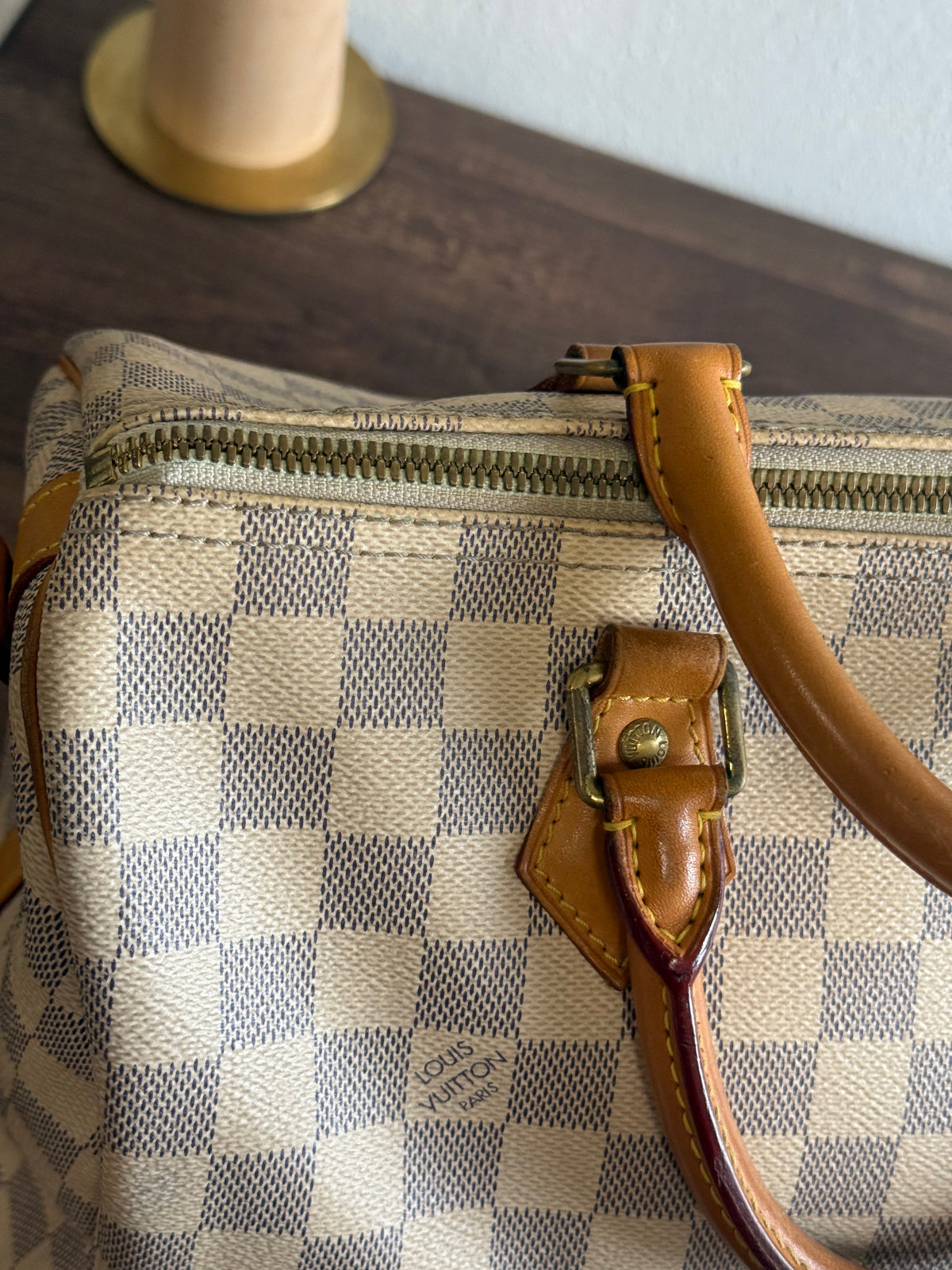 Louis Vuitton Speedy Bandoulière 30 in Damier Azur N41373