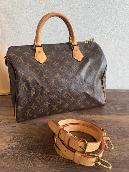 LOUIS VUITTON SPEEDY 30 BANDOULIERE IN MONOGRAM