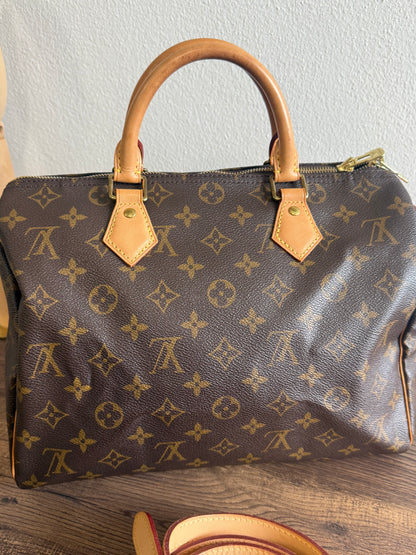 LOUIS VUITTON SPEEDY 30 BANDOULIERE IN MONOGRAM