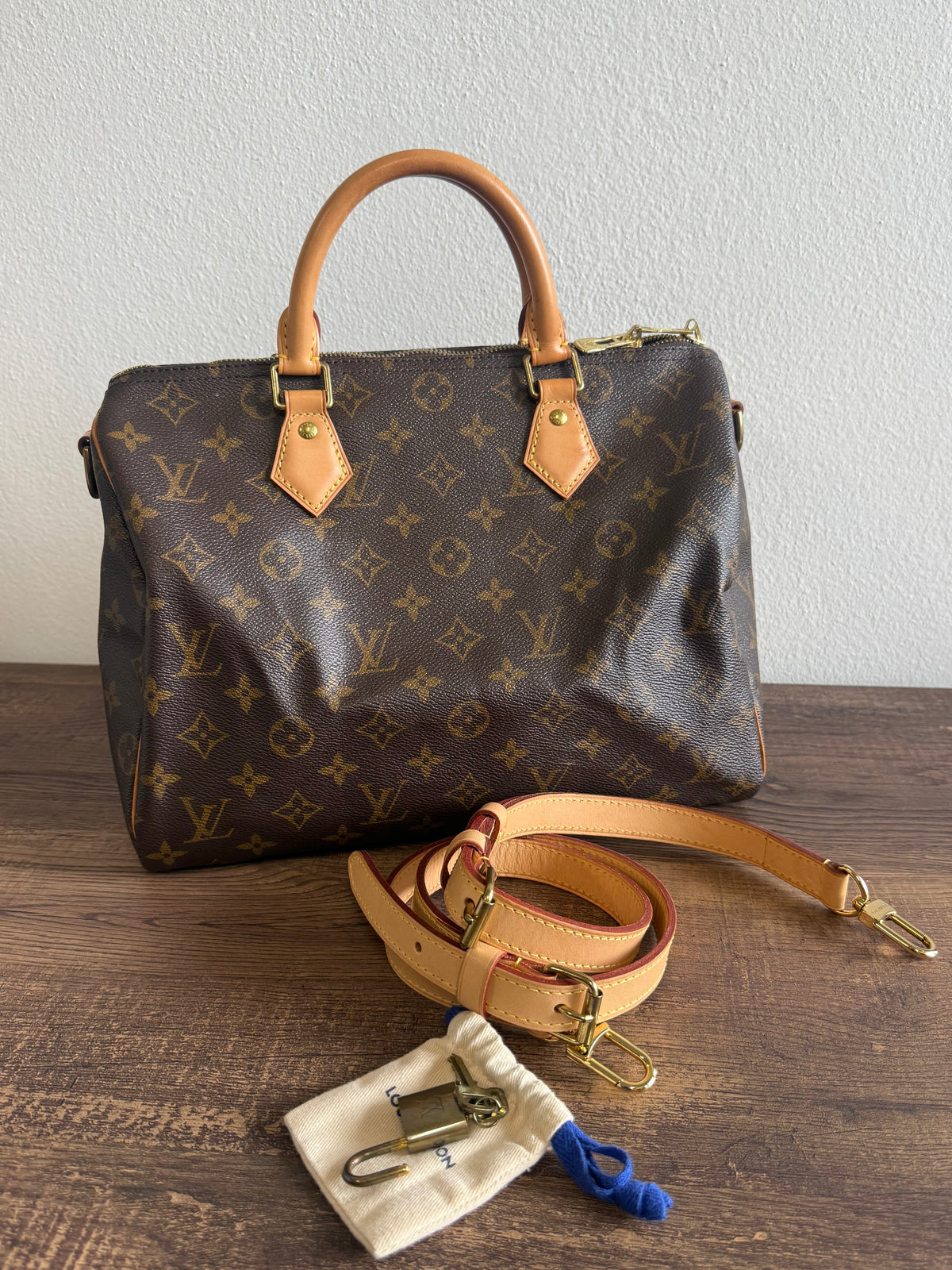 LOUIS VUITTON SPEEDY 30 BANDOULIERE IN MONOGRAM