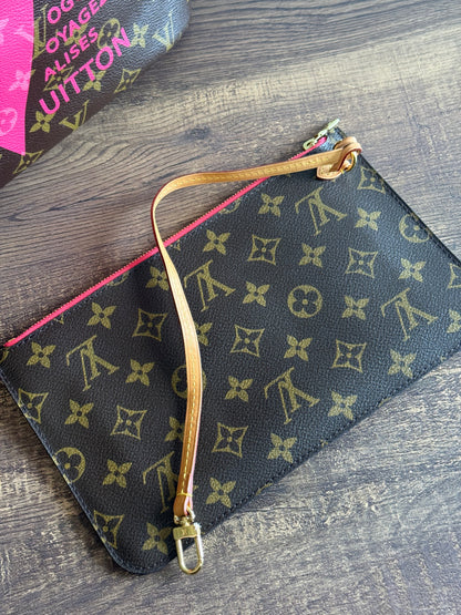 LOUIS VUITTON LIMITED EDITION NEVERFULL MM GRENADE V IN MONOGRAM PINK