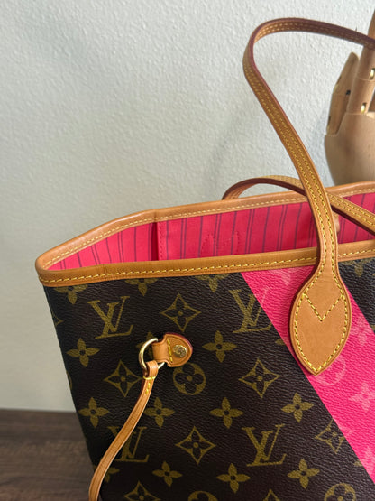 LOUIS VUITTON LIMITED EDITION NEVERFULL MM GRENADE V IN MONOGRAM PINK