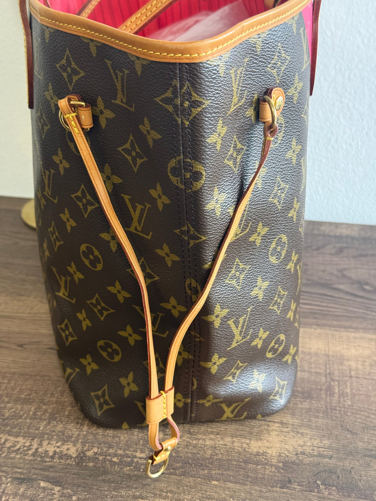 LOUIS VUITTON LIMITED EDITION NEVERFULL MM GRENADE V IN MONOGRAM PINK