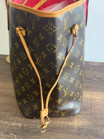 LOUIS VUITTON LIMITED EDITION NEVERFULL MM GRENADE V IN MONOGRAM PINK