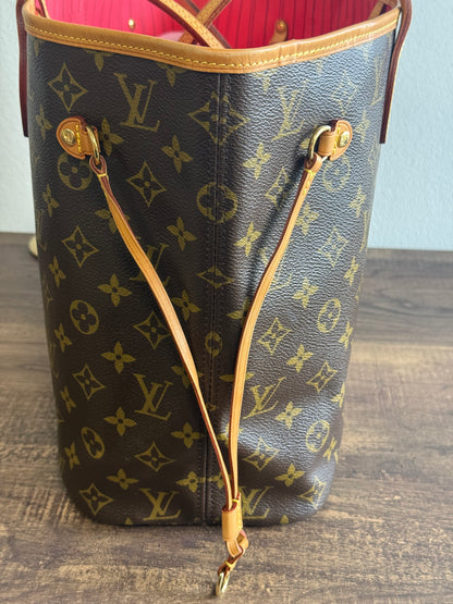 LOUIS VUITTON LIMITED EDITION NEVERFULL MM GRENADE V IN MONOGRAM PINK