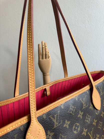 LOUIS VUITTON LIMITED EDITION NEVERFULL MM GRENADE V IN MONOGRAM PINK