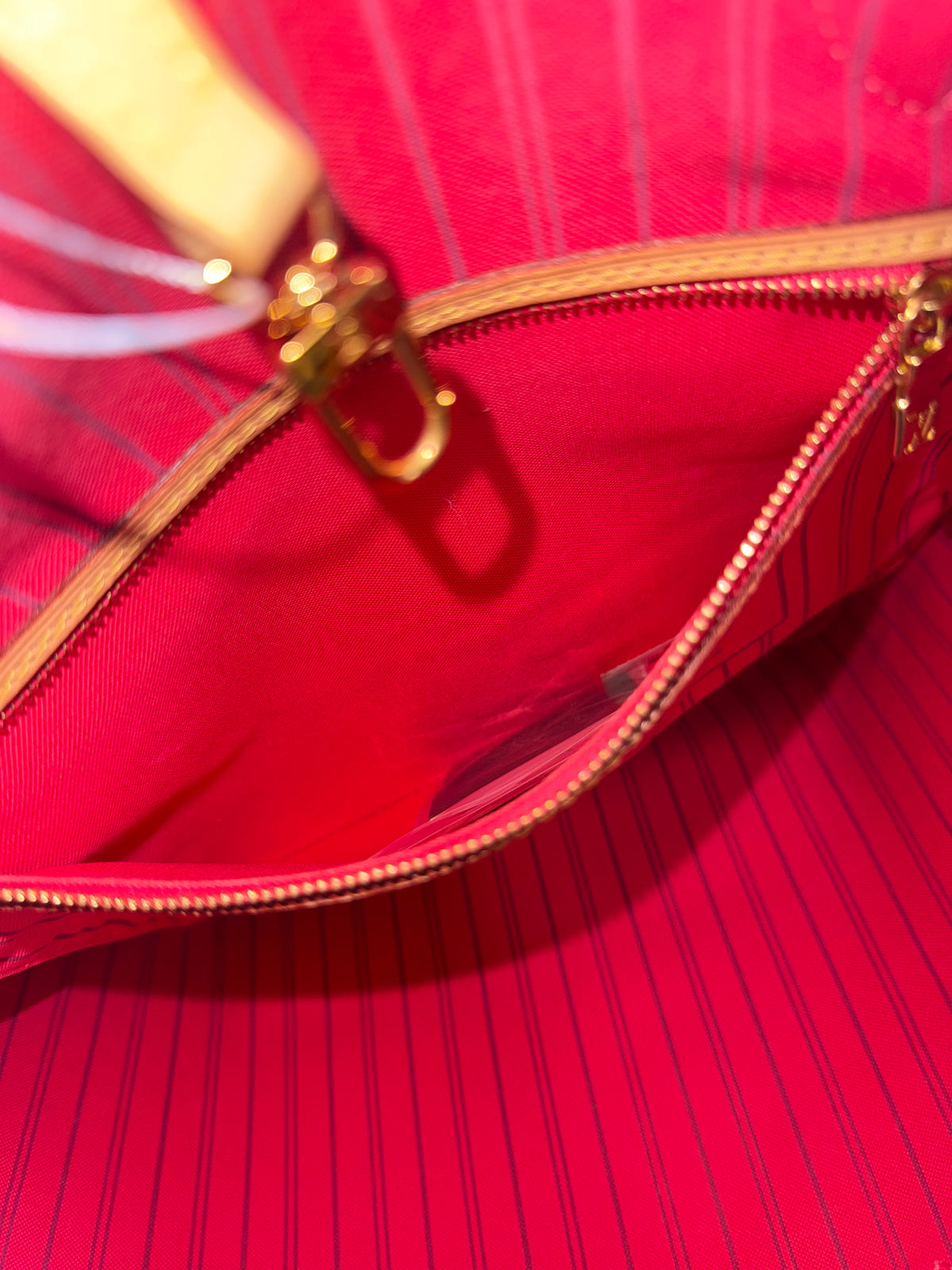 LOUIS VUITTON LIMITED EDITION NEVERFULL MM GRENADE V IN MONOGRAM PINK