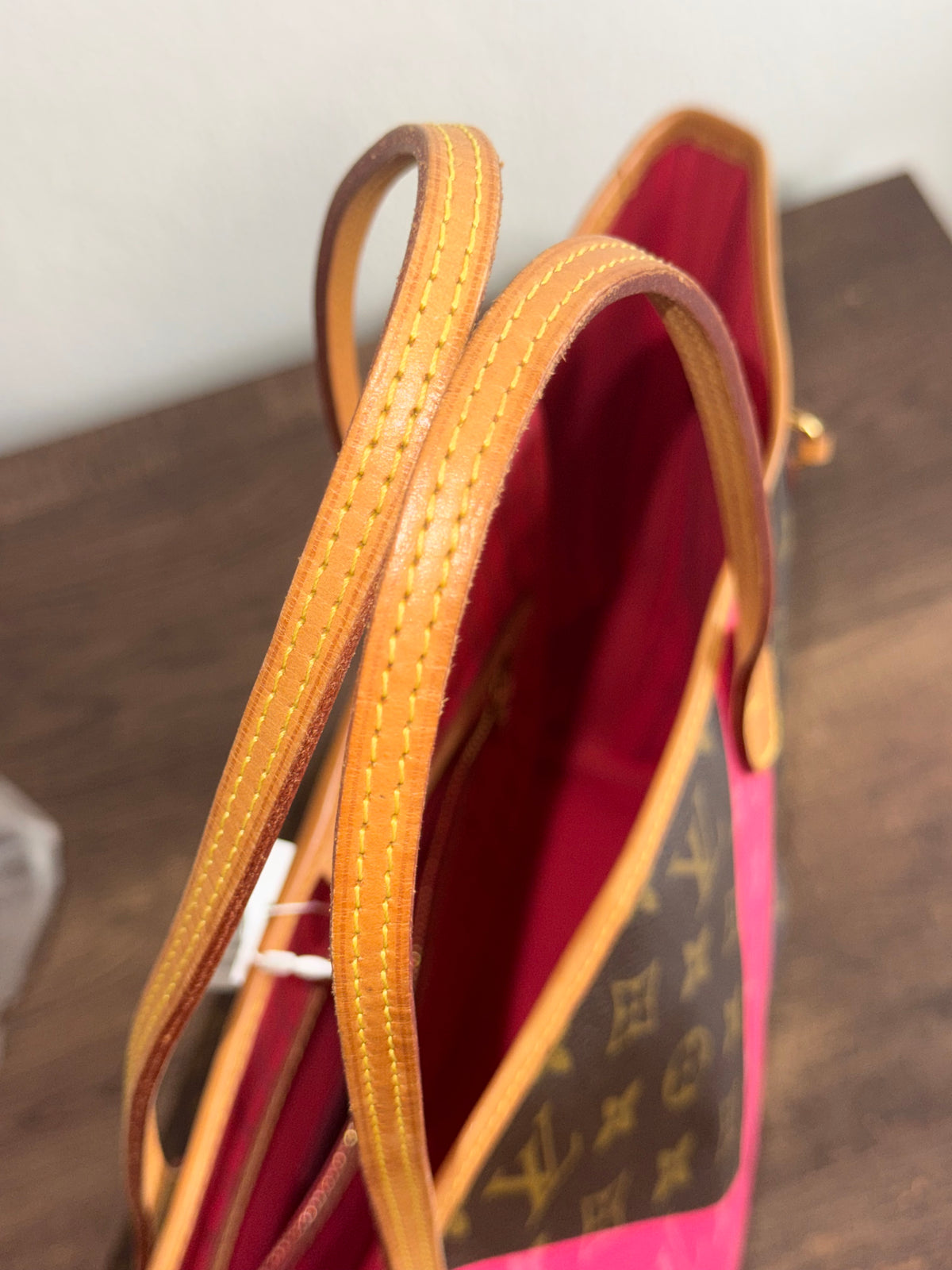 LOUIS VUITTON LIMITED EDITION NEVERFULL MM GRENADE V IN MONOGRAM PINK