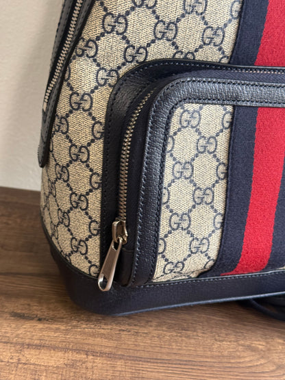 GUCCI GG SUPREME SMALL BACKPACK NAYV BLUE