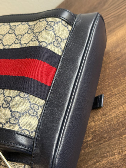 GUCCI GG SUPREME SMALL BACKPACK NAYV BLUE