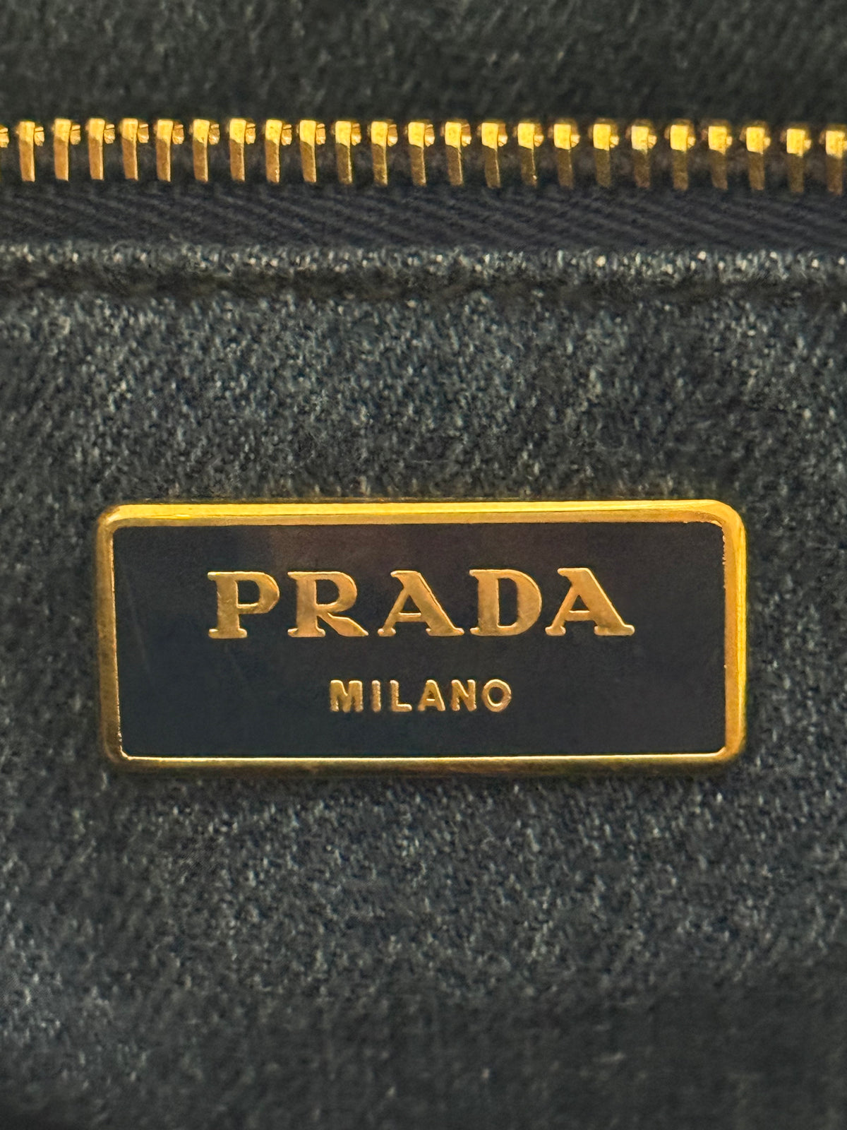 Logo Canapa Avio Denim Tote Bag