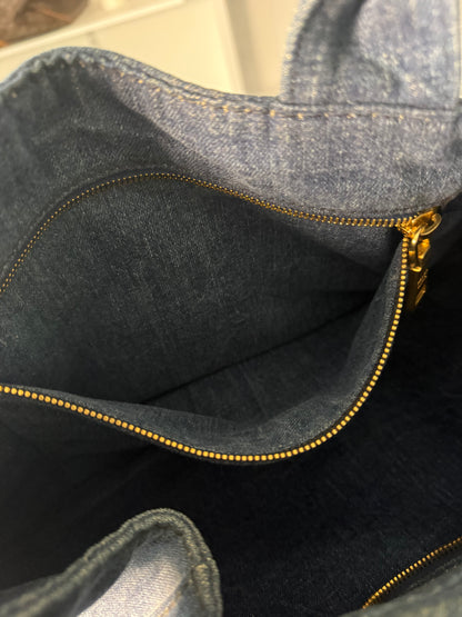 Logo Canapa Avio Denim Tote Bag