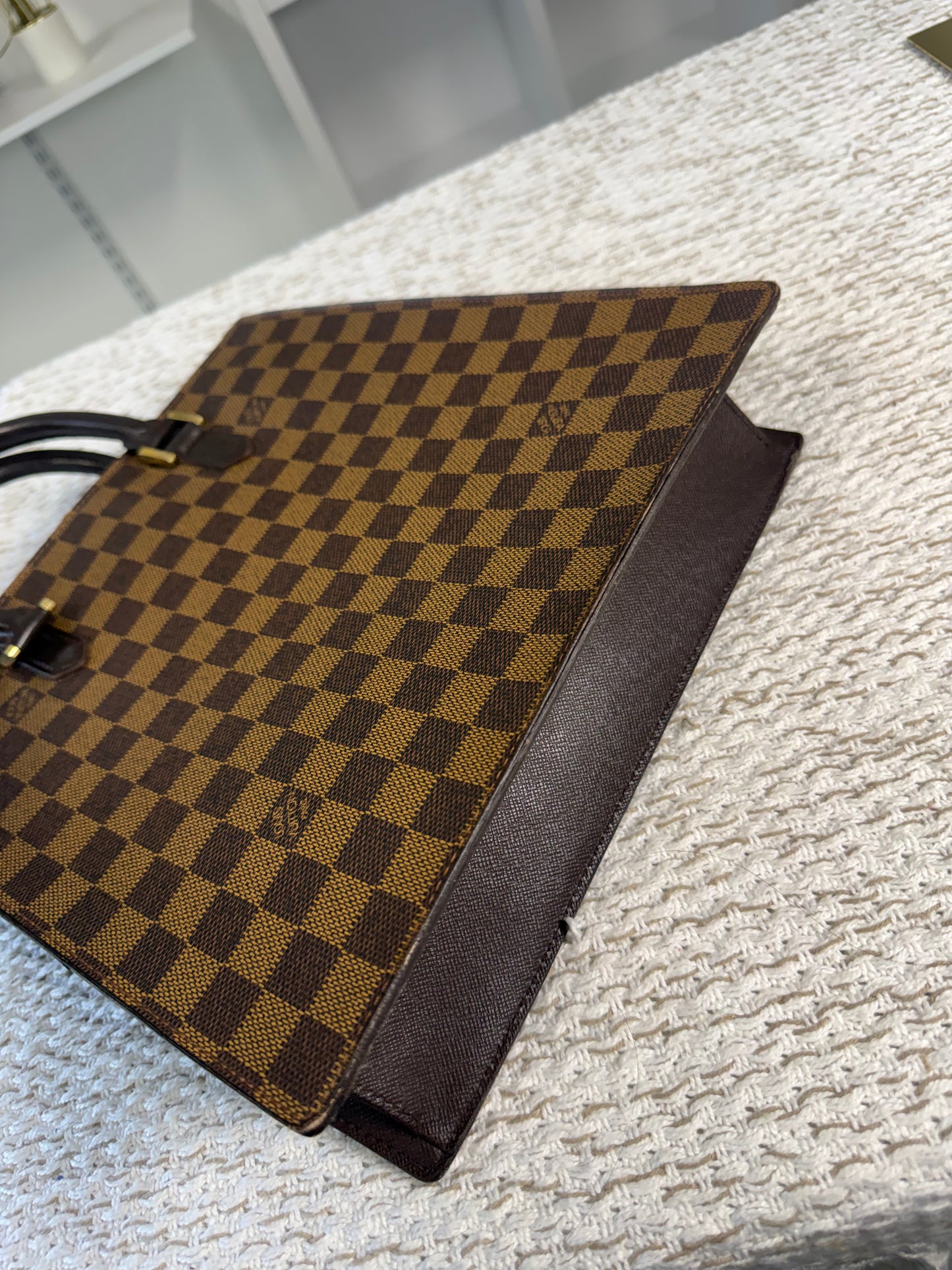 LOUIS VUITTON DAMIER CANVAS VENICE SAC PLAT BAG