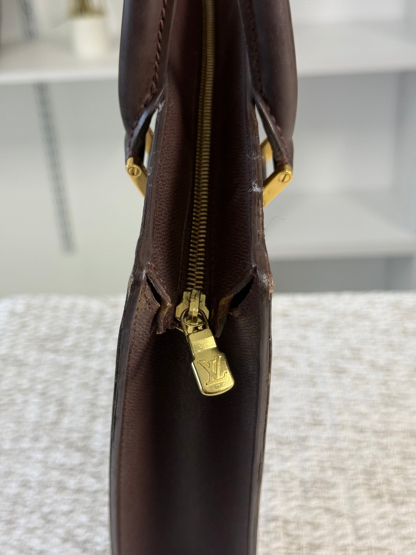 LOUIS VUITTON DAMIER CANVAS VENICE SAC PLAT BAG