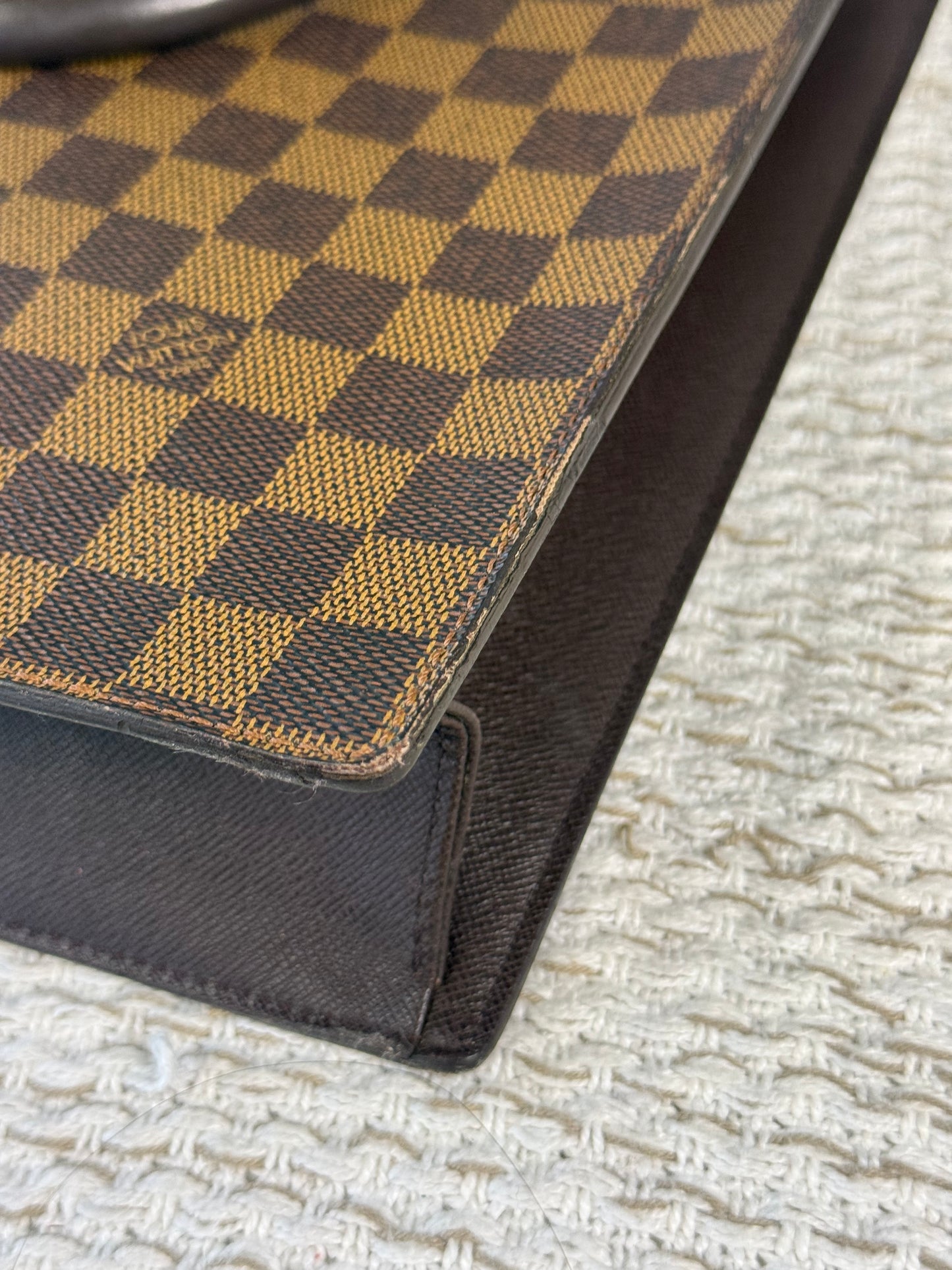 LOUIS VUITTON DAMIER CANVAS VENICE SAC PLAT BAG
