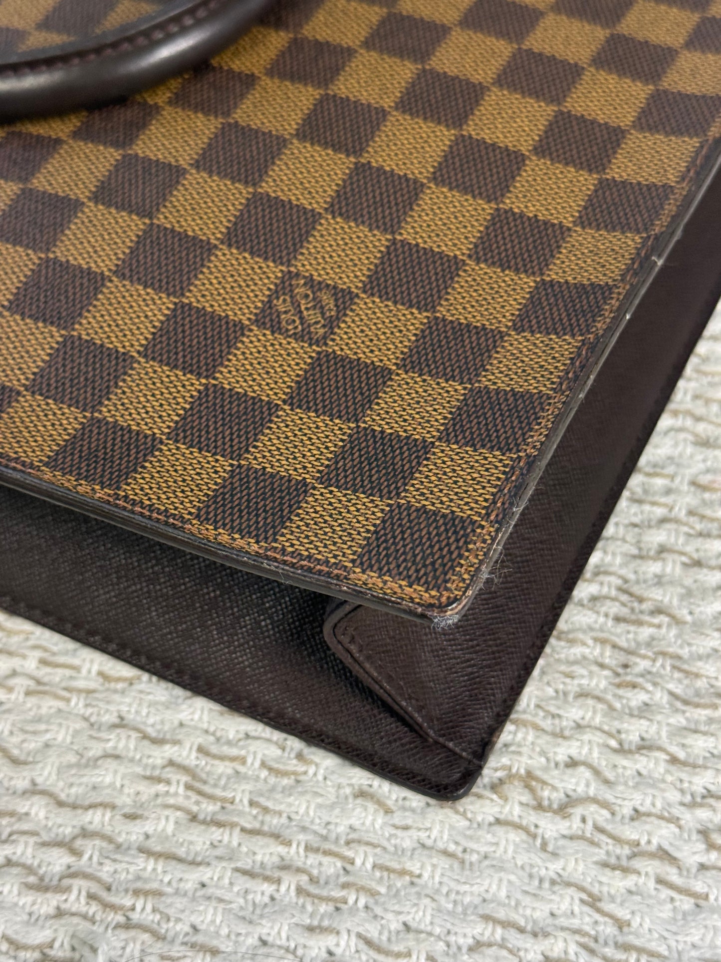 LOUIS VUITTON DAMIER CANVAS VENICE SAC PLAT BAG