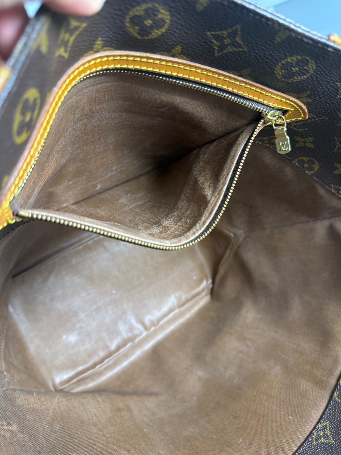 LOUIS VUITTON CANVAS SAC SHOPPING GM TOTE BAG in Monogram